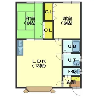 コーポワカキ2【103号室】の間取り