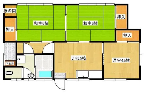 福岡県福岡市東区香住ヶ丘3丁目【一戸建】の間取り
