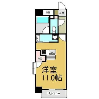 RAFFLE OZONE【1107号室】の間取り