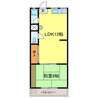 木下ハイツ【205号室】の間取り