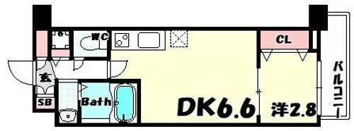 セレニテ神戸元町【3階】の間取り