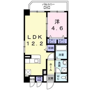 アズミーユ【1階】の間取り