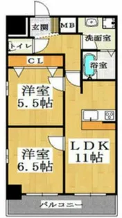 メゾン・デ・ノムラ島之内【11階】の間取り