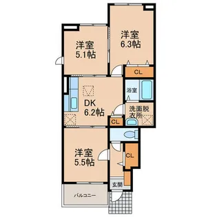 ソレイユ【1階】の間取り