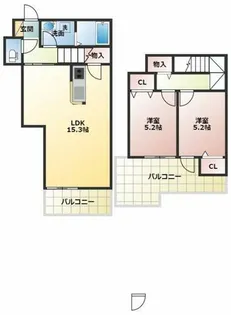 グルーブメゾン歌敷山【2階】の間取り