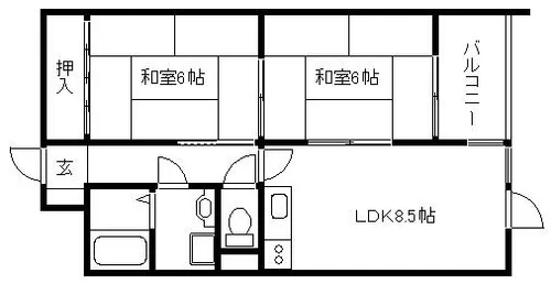 京都府京都市中京区壬生花井町【マンション】の間取り