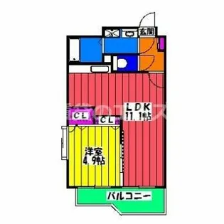 ピュア博多駅南壱番館【5階】の間取り