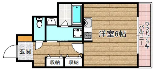 協同レジデンス摂津富田【702号室】の間取り