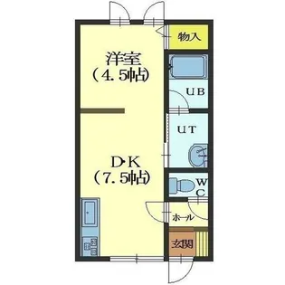 パオス神山【203号室】の間取り