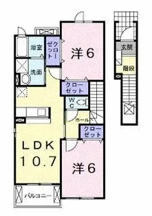 プレアデスⅡ【2階】の間取り