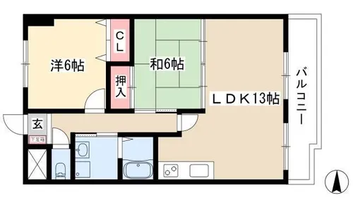 エスポワール金山【902号室】の間取り