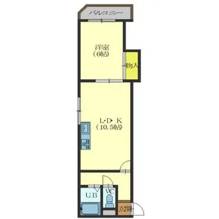 エミネンス五稜郭【3階】の間取り