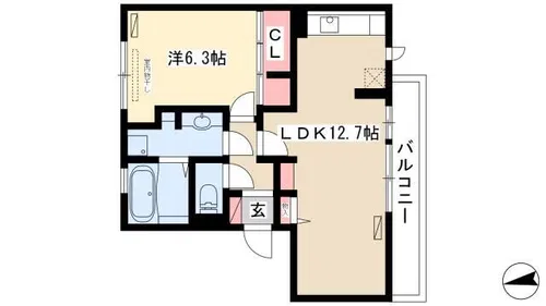 hale makana【1階】の間取り