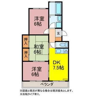 ボナールⅡ【405号室】の間取り