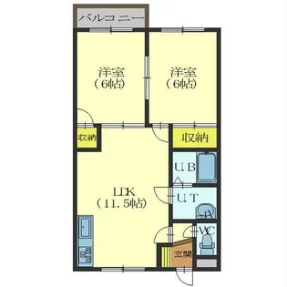 タウン深堀【303号室】の間取り