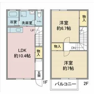 アプトエーデルワイス【B号室】の間取り