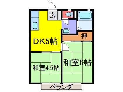 今宮ハイツ【105号室】の間取り