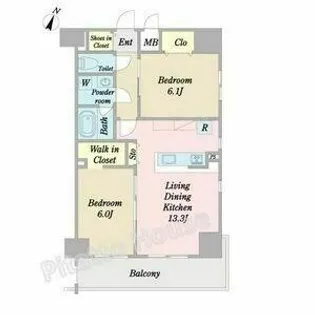 レジーナ鶴舞【1203号室】の間取り