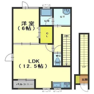 CS TOKURA【203号室】の間取り