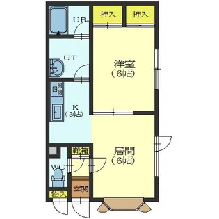 レジデンス昭和【202号室】の間取り