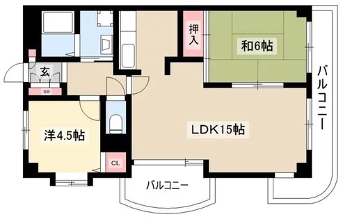 NODA GULANDE【2階】の間取り