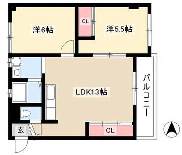 ハイライフメイユウ【3階】の間取り