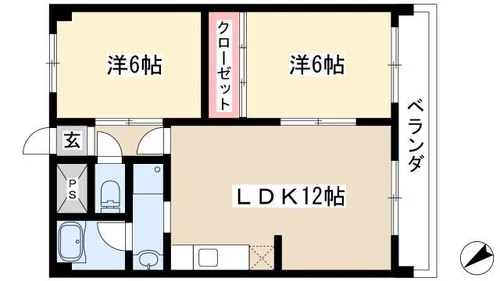メゾン山の神【3階】の間取り