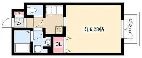 アリエス社台【2G号室】の間取り