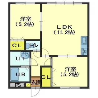 ヴェリテ【202号室】の間取り