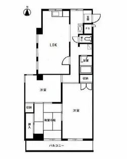 イナガキマンション【2階】の間取り