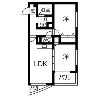 ラークヒルズマンション【3階】の間取り