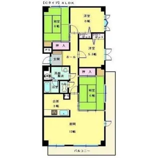 ルネッサンス末広【203号室】の間取り
