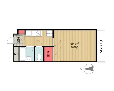 明治館【405号室】の間取り