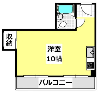 IN茨木ハイツ【302号室】の間取り