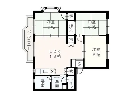 サンフォレスト横浜【106号室】の間取り