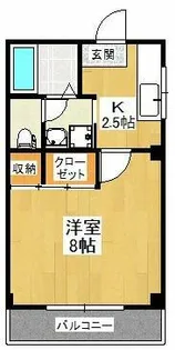 ラフォーレ金剛【4階】の間取り