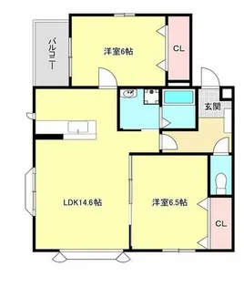 モンテボヌールⅡ【102号室】の間取り