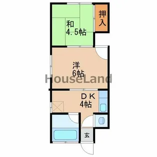 こなみ荘【1階】の間取り