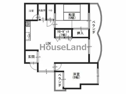 ハイツ二葉【3階】の間取り