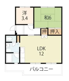 エルムハウス【401号室】の間取り