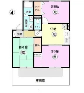 シャルマンコート【1階】の間取り