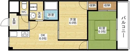 菅原大発マンション【5階】の間取り