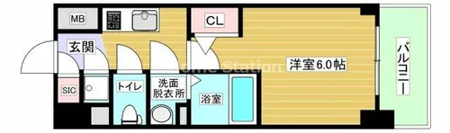 大阪府大阪市西淀川区御幣島3丁目【マンション】の間取り