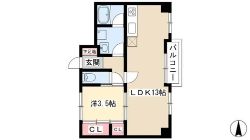 ロイヤルコーポ【401号室】の間取り