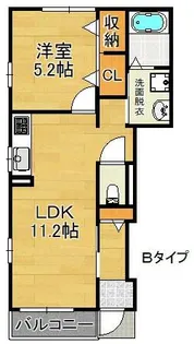 ケーズコート【1階】の間取り