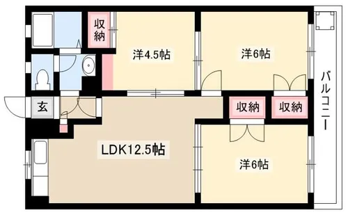 プリミエール平和ヶ丘【2階】の間取り