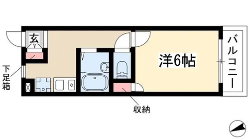 第3オオタビル【3階】の間取り