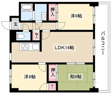カーサ本山【4階】の間取り