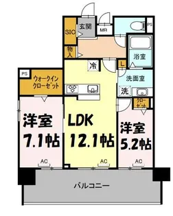 L’ENVOL MEIEKI【9階】の間取り