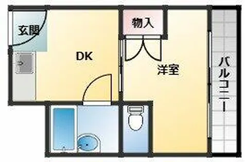 ウィンライフ松原Ⅱ【3階】の間取り